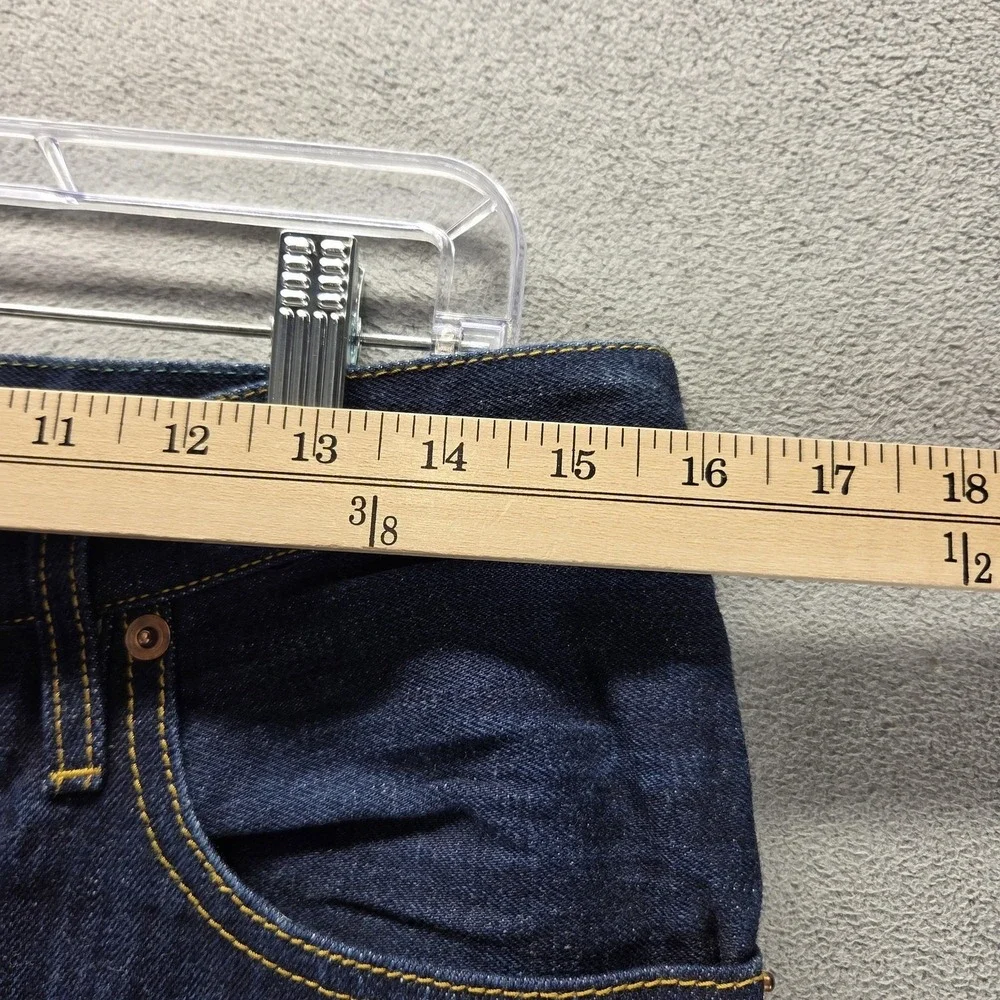 Maurizio Massimino Jeans Mens Blue Selvedge Made In Italy Raw Hem Fits 31x28